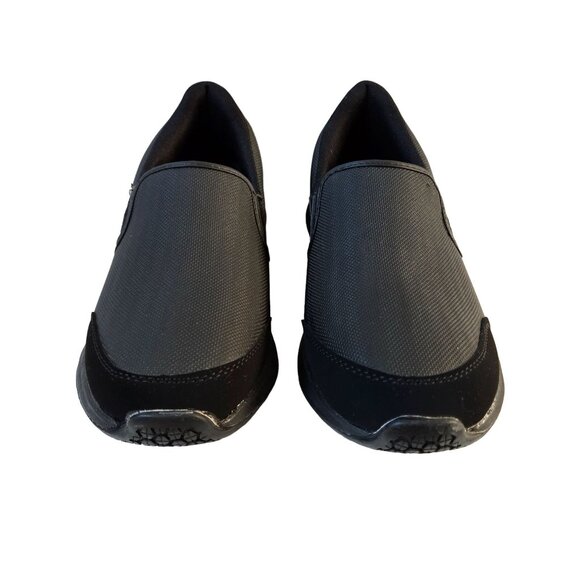 TredSafe Slip Resistant Shoes Mens 9.5 Work Loafers Slip On Black NEW - Picture 3 of 10